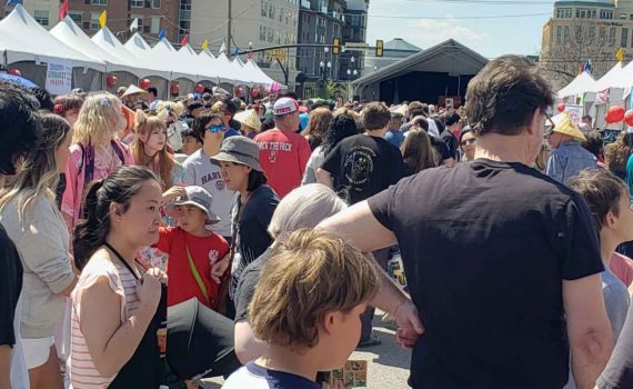 Large crowd at the SLC 2019 Nihon Matsuri