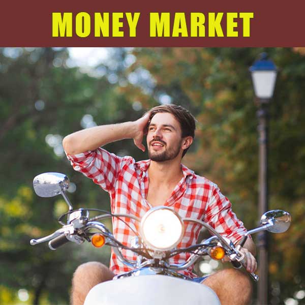 Young man enjoying a ride on his motorcycle