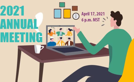 Man at computer attending a zoom meeting