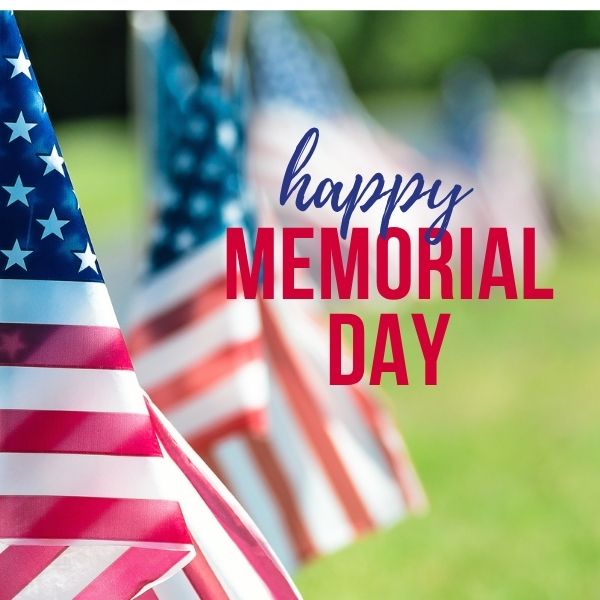 Memorial Day American flags